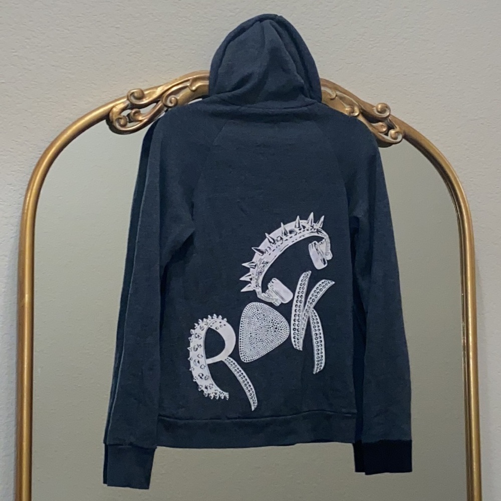 Lauren Moshi Fleece Hoodie Size M - Picture 6 of 7